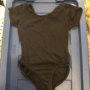 Girls L black leotard